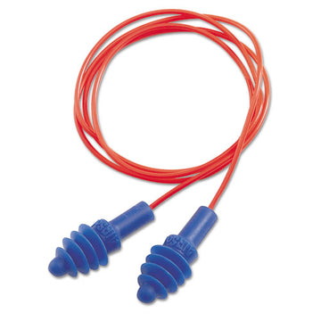 Howard Leight® by Honeywell Dpas-30r Airsoft Multiple-use Earplugs, 27nrr, Red Polycord, Blue, 100-box freeshipping - TVN Wholesale